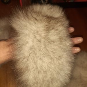 Vintage Real coyote fur collar and cuffs.